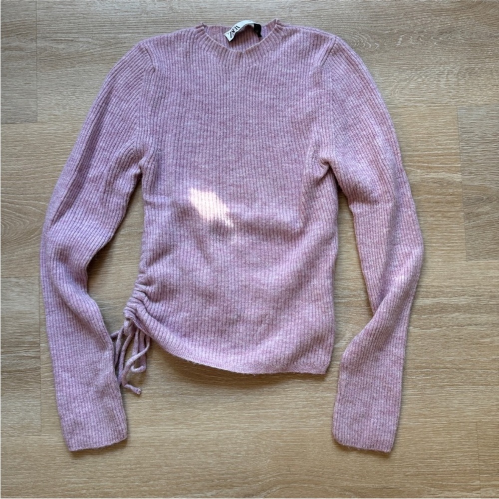 Zara Pink Cut Out Sweater